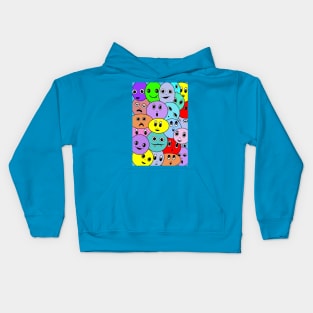 Smiley faces Fun Cartoon pattern Kids Hoodie